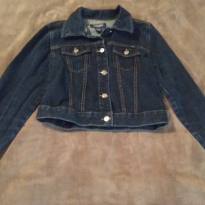 Angels Jean Cropped Jacket size M